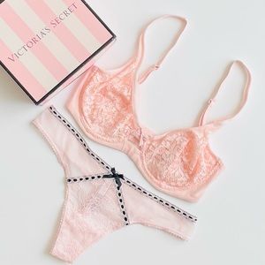 32DD SMALL Victoria’s Secret pink bra set